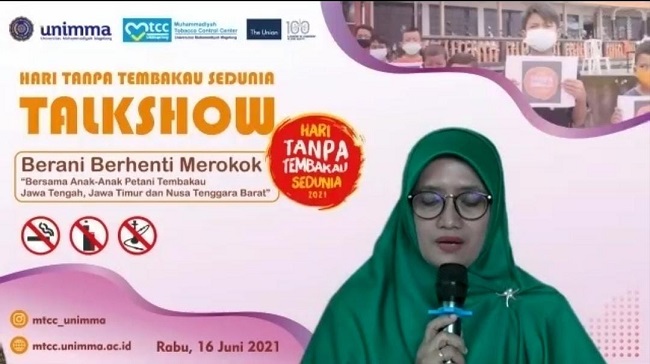 Anak Petani Tembakau Ikut Talkshow Berani Berhenti Merokok